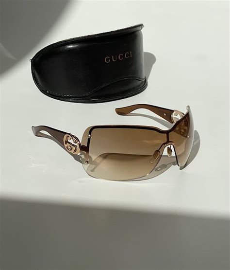 gucci gg 2797|Rimless Shield GG Logo Sunglasses 2797/S .